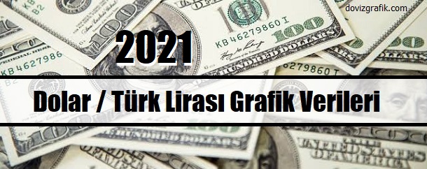 2021 yılı için dolar türk lirası grafiği